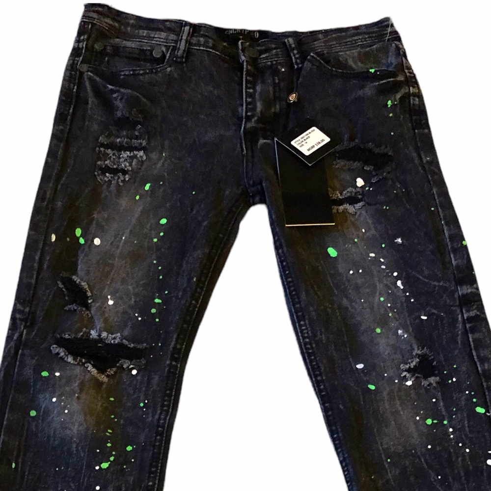 Encrypted Graffiti Denim